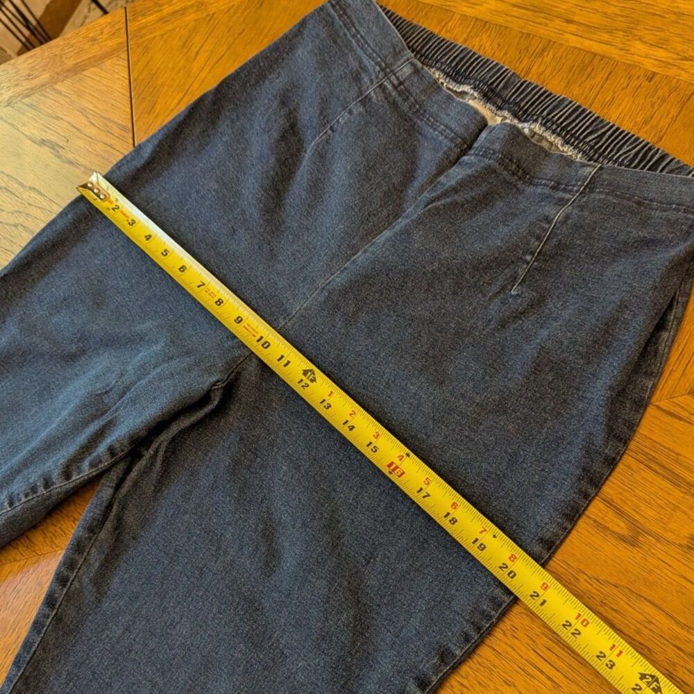 Vintage Cherokee Woman High Waist Stretch Denim Jeans Tapered Leg Size 16 - Picture 9 of 9